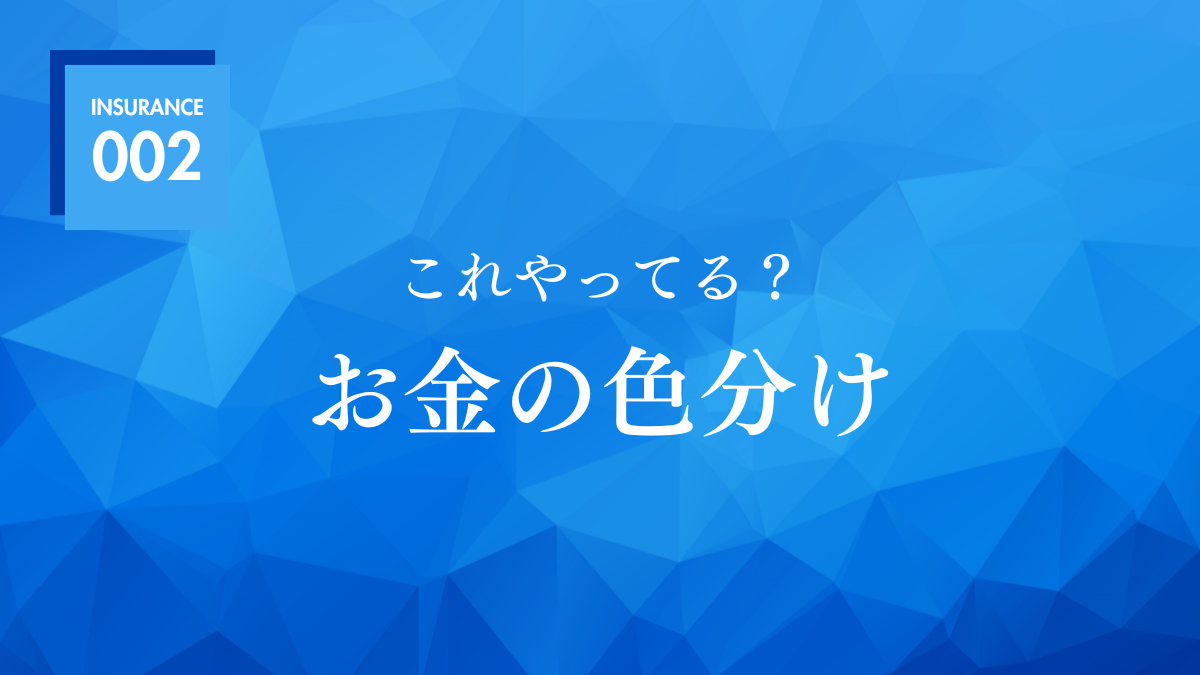 これやってる？お金の色分け